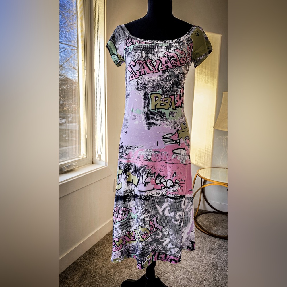 Just Cavalli graffiti dress.